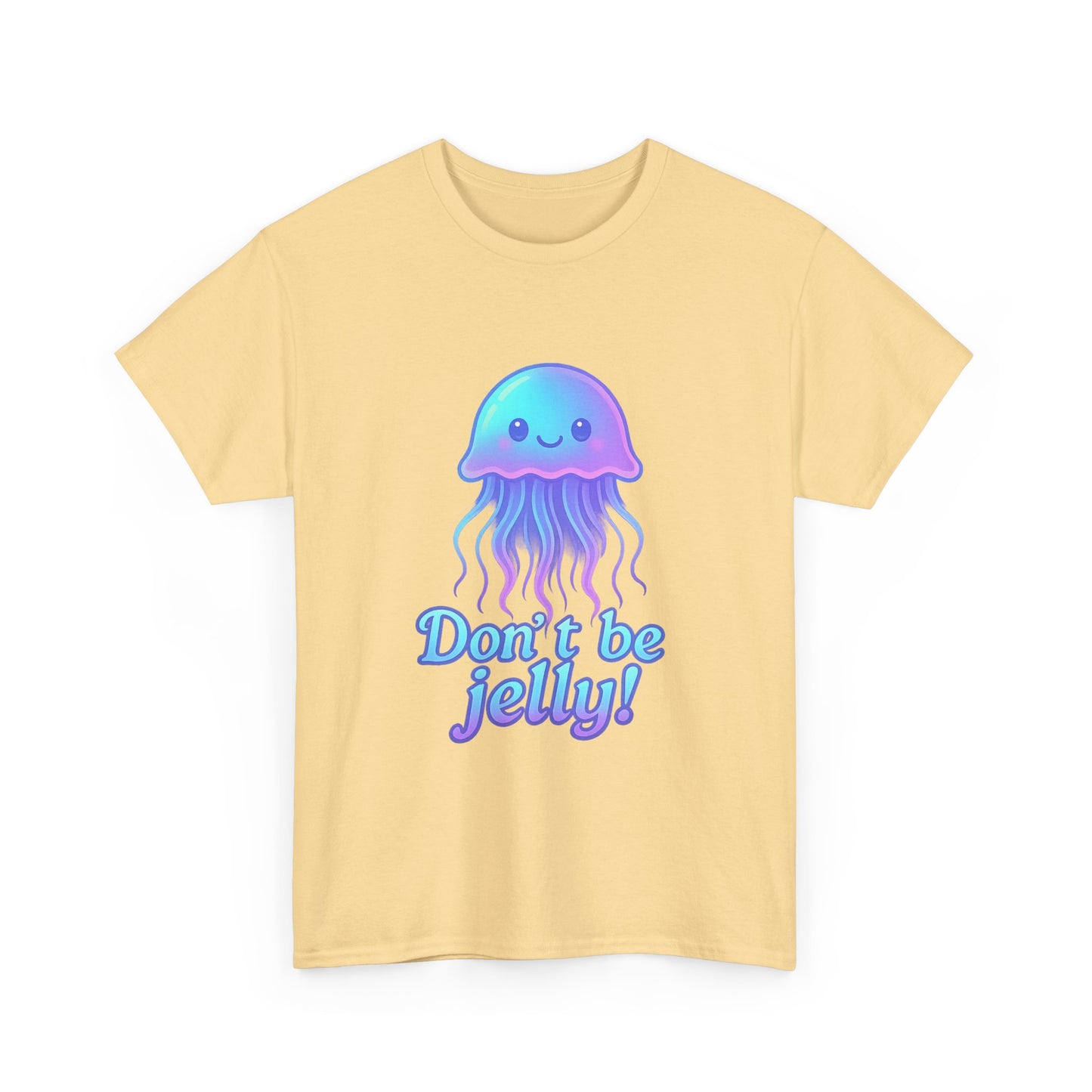 Don't Be Jelly Kawaii Neon Jellyfish Shirt Be Jelly Aesthetic Design