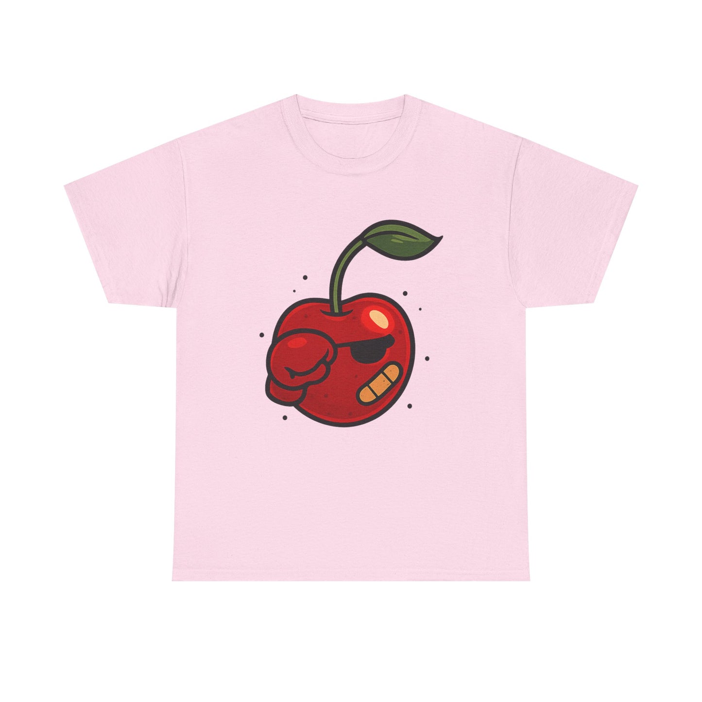 Cherry Fighter Italian Design Art Cartoon Combat Fruit with Bandage and Gloves