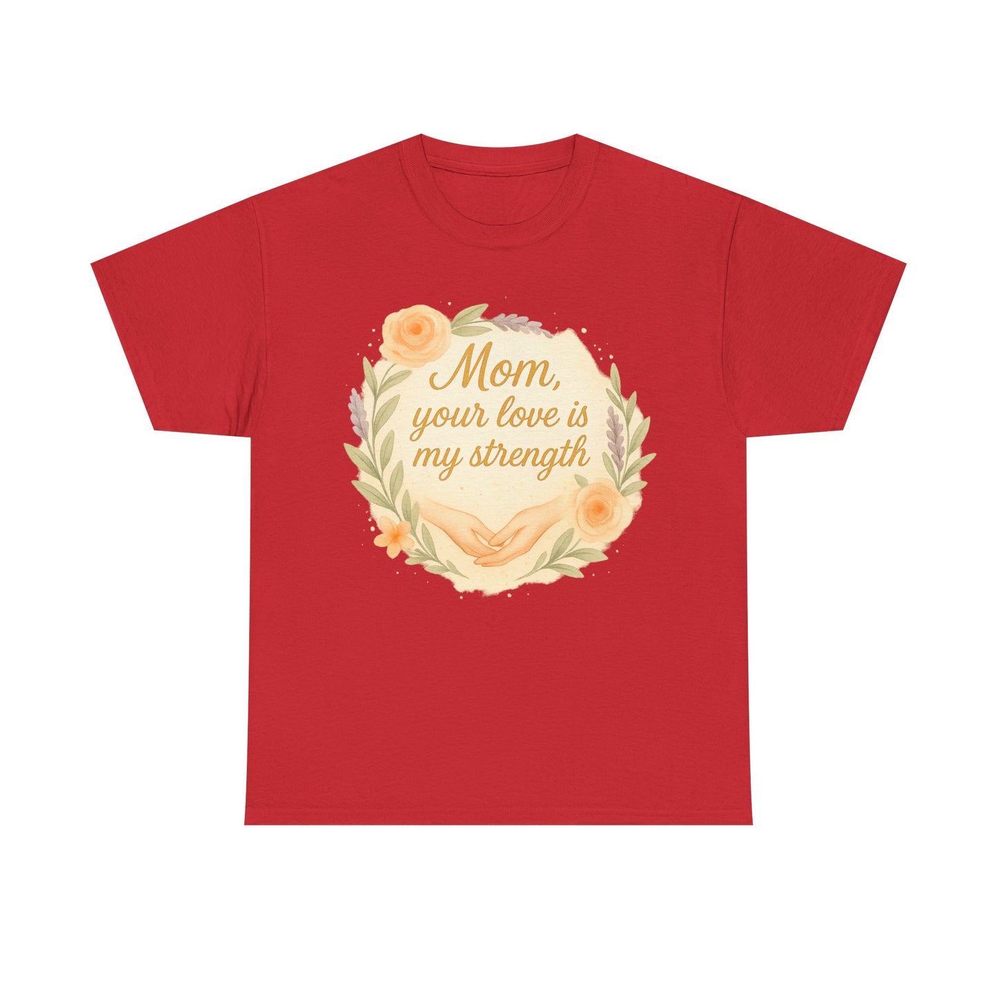 Mom Your Love Is My Strength Floral Mother's Day Quote in Italian
