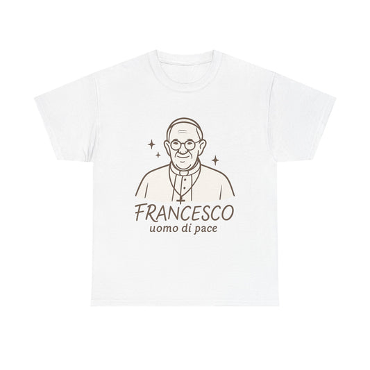 Francesco Uomo di Pace | Hand-Drawn Tribute Pope Francis Illustration