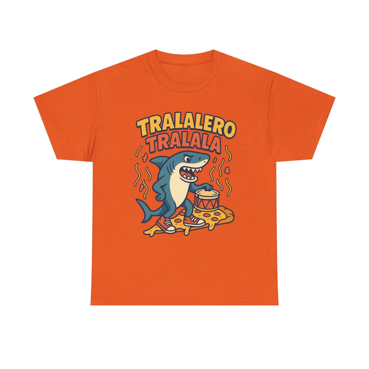 Tralalero Tralala Shark Pizza Meme Funny Italian Brainrot Cartoon Art