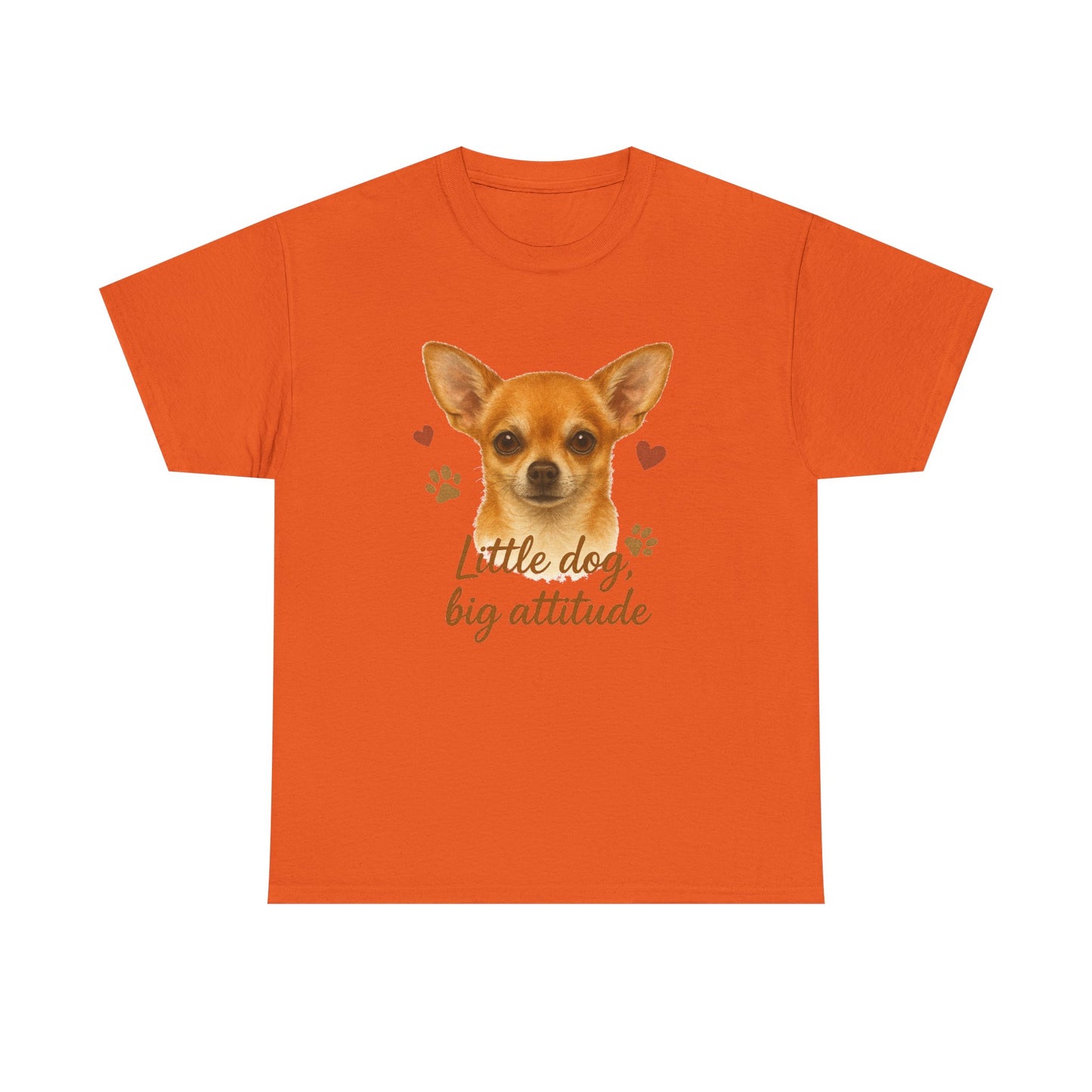 Chihuahua Lover Shirt Little Dog Big Attitude Funny Dog Mom T-shirt