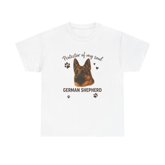 German Shepherd Lover Shirt Protector of My Soul Dog T-shirt for Men and Women