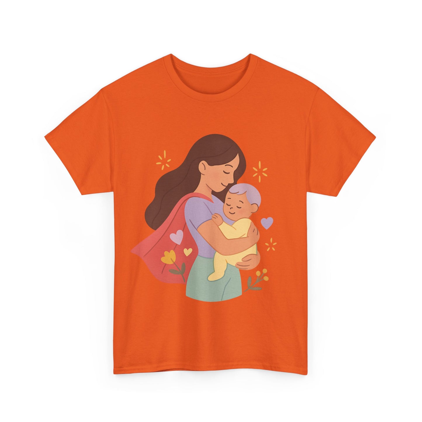 Super Mom Hug Modern Pastel Mothers Day Illustration Design