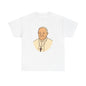 Kawaii Minimal Pope Francis Portrait | Soft Color Transparent Illustration