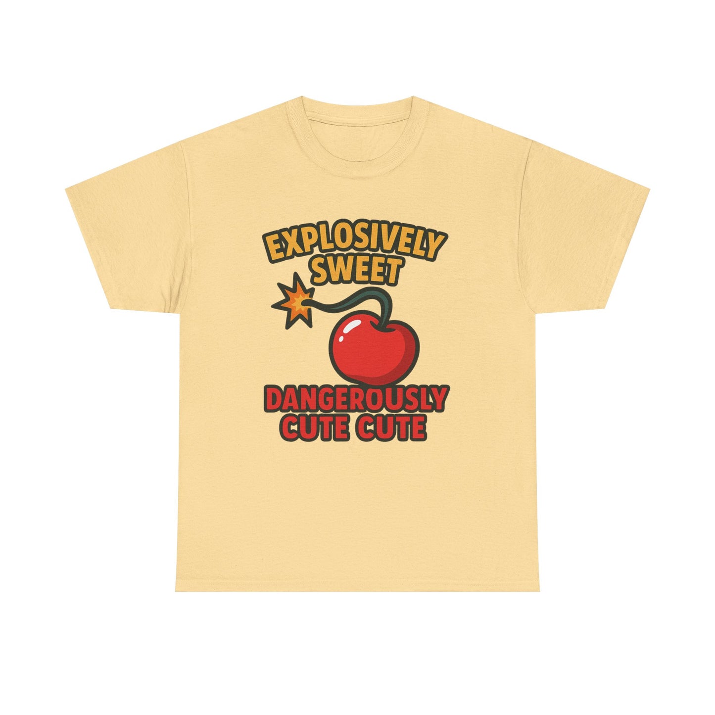 Explosively Sweet Dangerously Cute Design Art  Cherry Bomb Pop Cartoon Quote