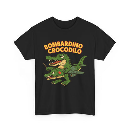 Bombardino Crocodilo Funny Italian Brainrot Meme T-Shirt Design