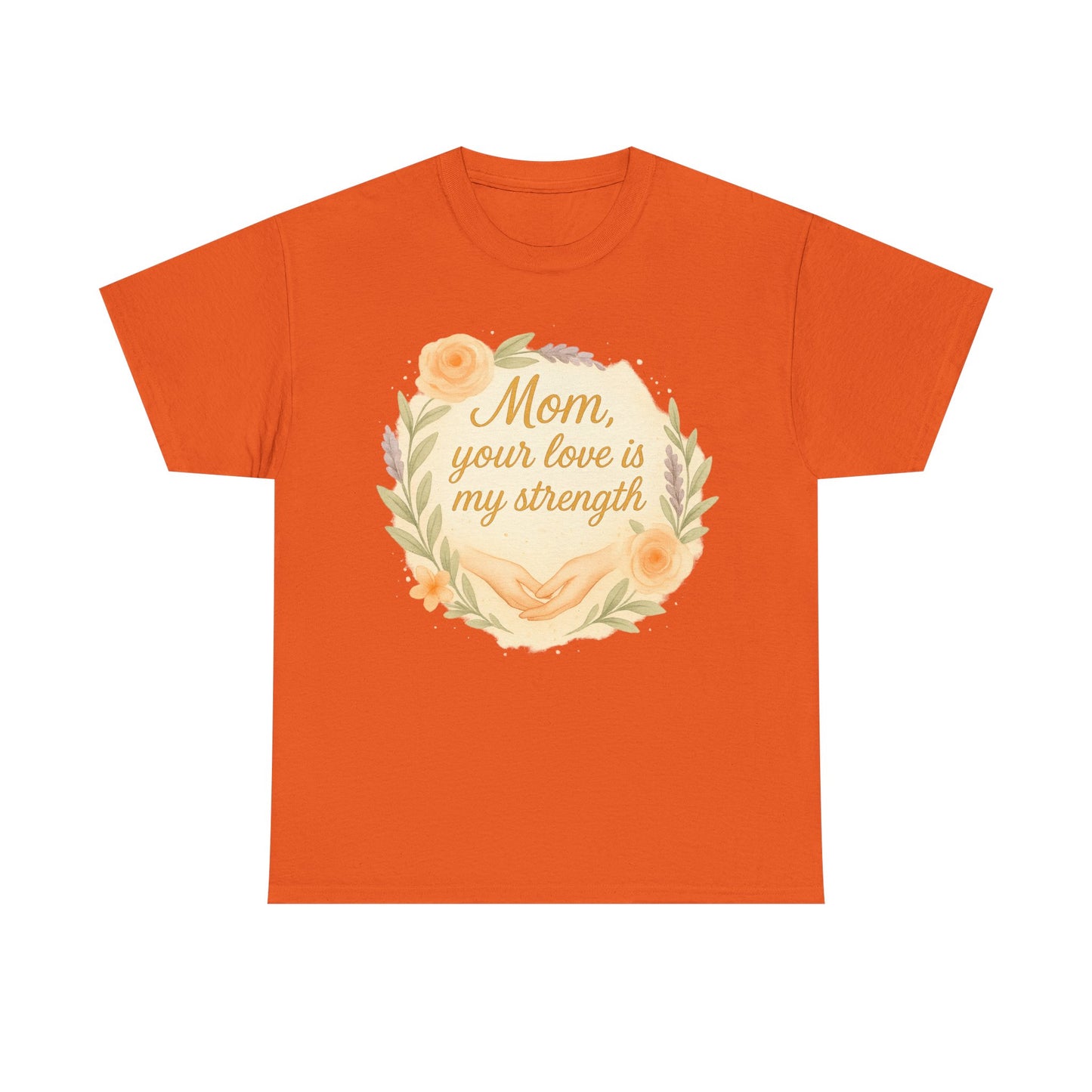 Mom Your Love Is My Strength Floral Mother's Day Quote in Italian