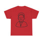 Simple Line Art Pope Francis with Halo | Transparent Minimal Outline