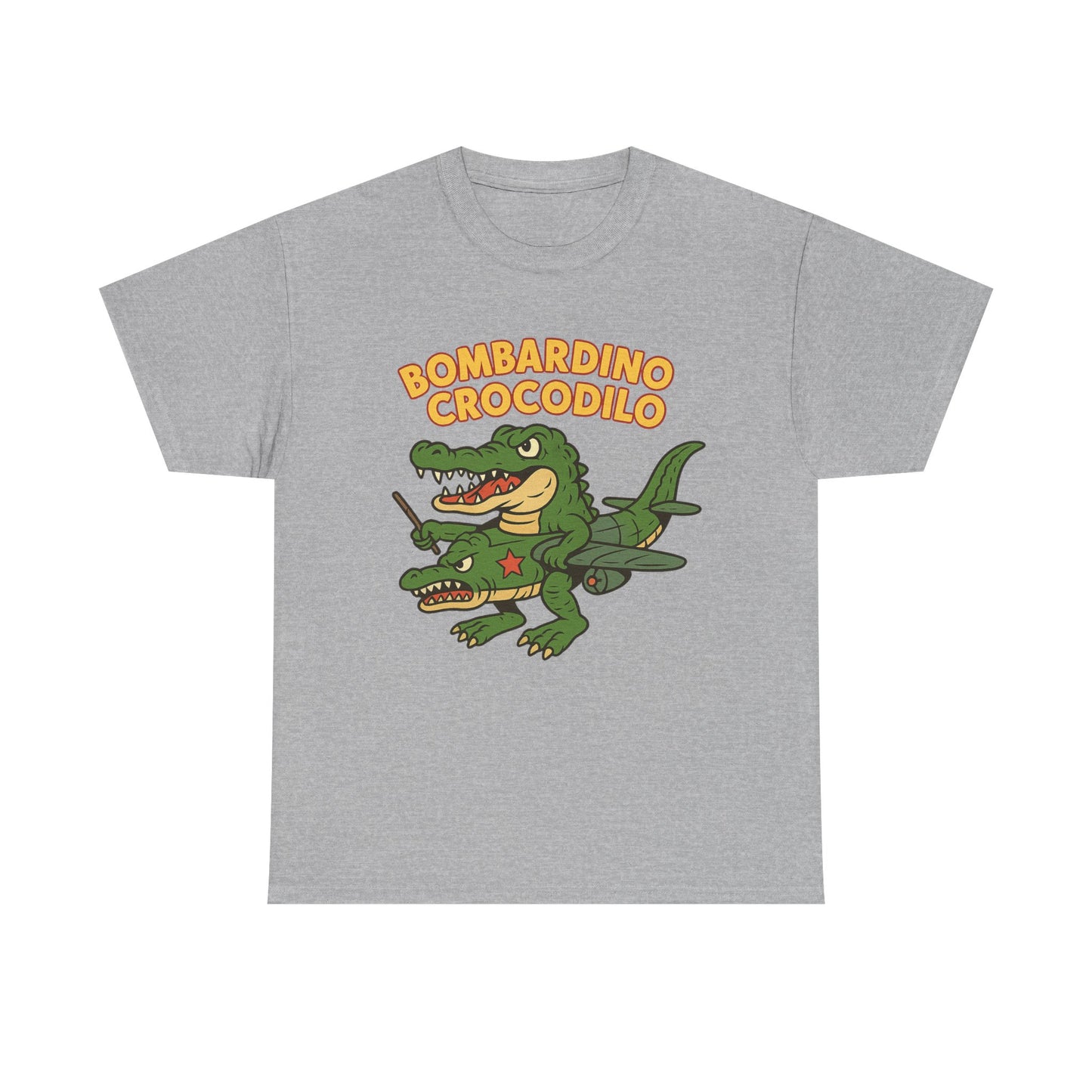 Bombardino Crocodilo Funny Italian Brainrot Meme T-Shirt Design