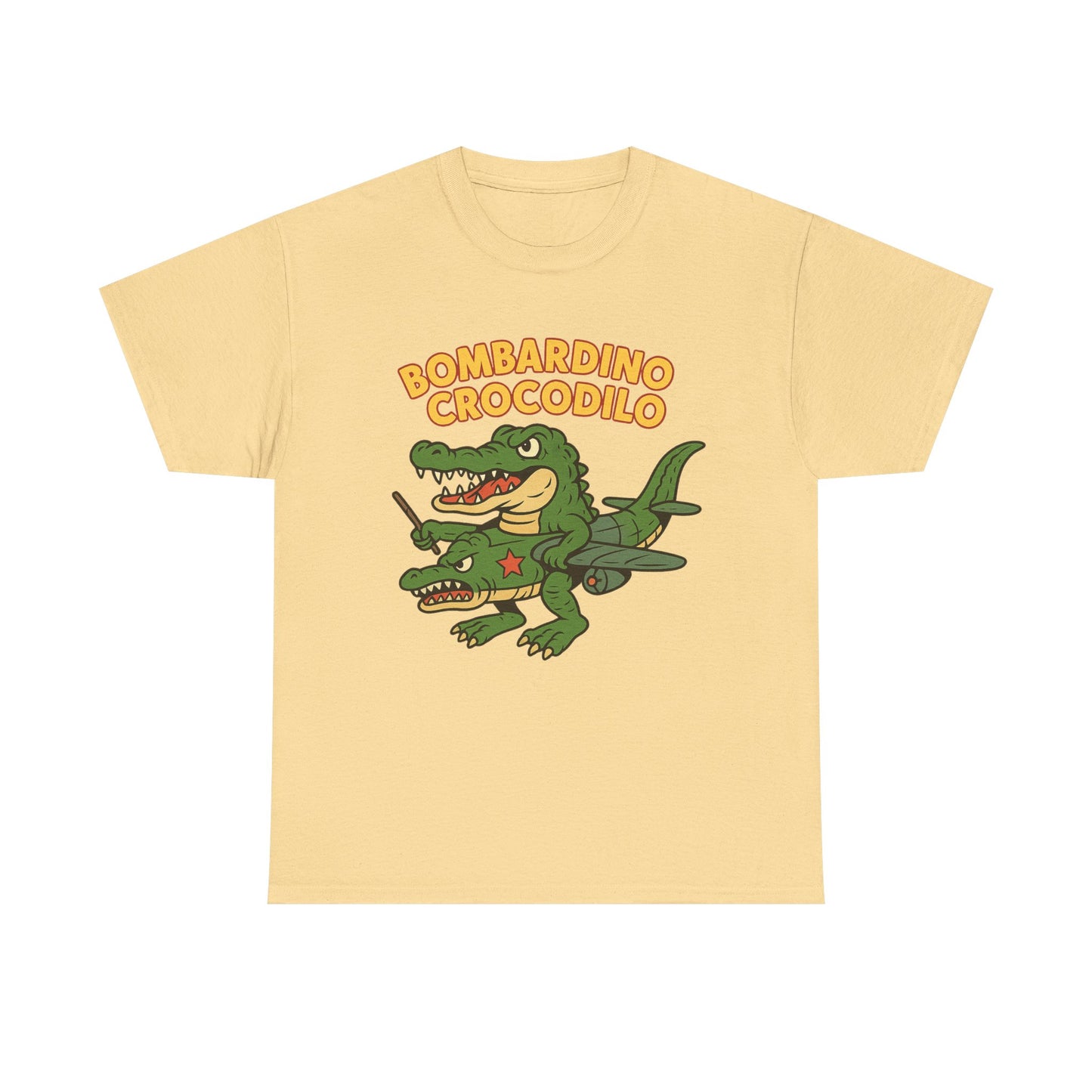 Bombardino Crocodilo Funny Italian Brainrot Meme T-Shirt Design