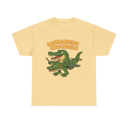 Bombardino Crocodilo Funny Italian Brainrot Meme T-Shirt Design