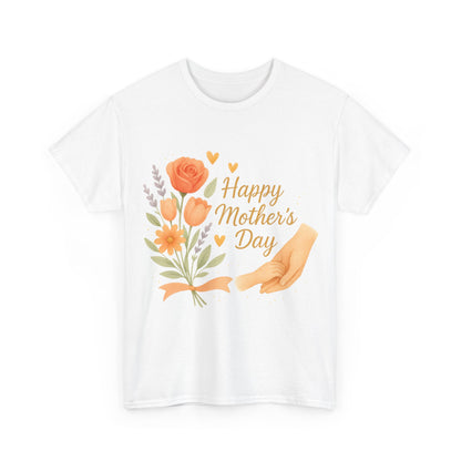 Happy Mother's Day Floral Hands Watercolor Quote Illustration