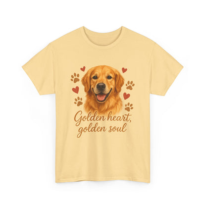 Golden Retriever Lover Shirt  Golden Heart Golden Soul Dog T-shirt