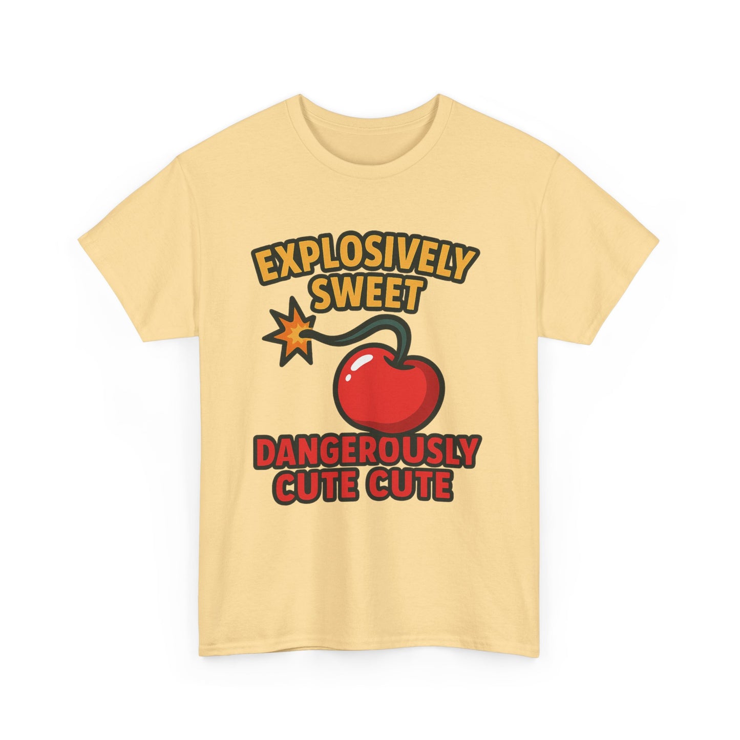 Explosively Sweet Dangerously Cute Design Art  Cherry Bomb Pop Cartoon Quote