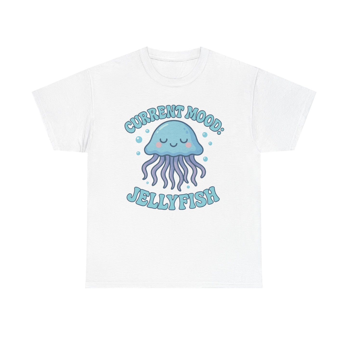 Current Mood Jellyfish Shirt  Cute Ocean Vibe Pastel Sea Animal Design