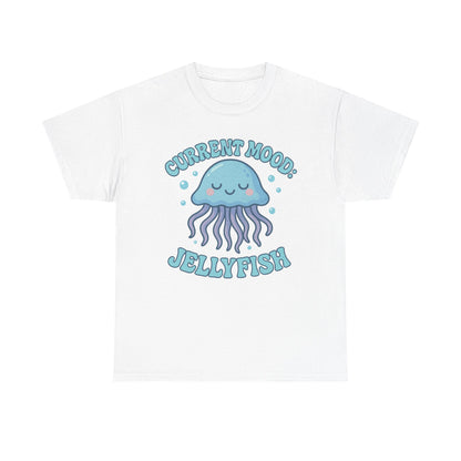 Current Mood Jellyfish Shirt  Cute Ocean Vibe Pastel Sea Animal Design
