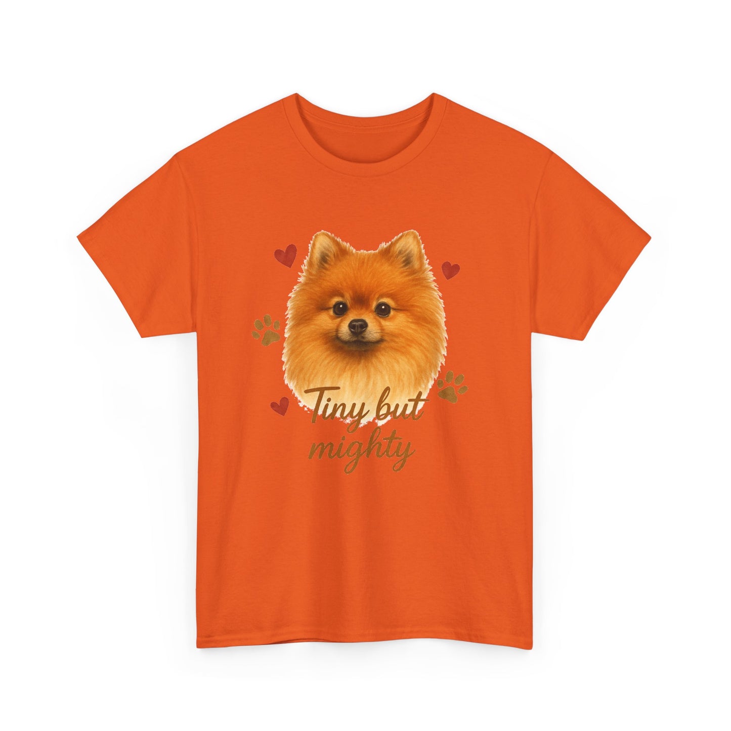 Pomeranian Lover Shirt Tiny But Mighty Dog Mom T-shirt
