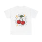 Cherry Energy Italian Design Art Power Burst Fruit with Lightning Style