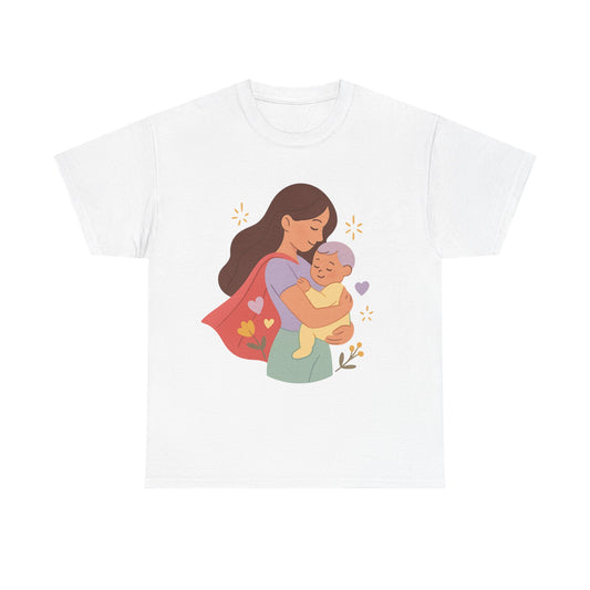 Super Mom Hug Modern Pastel Mothers Day Illustration Design