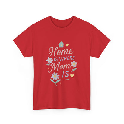 Home is Where Mom Is Pastel Quote Mother Day Printable Wall Art Design