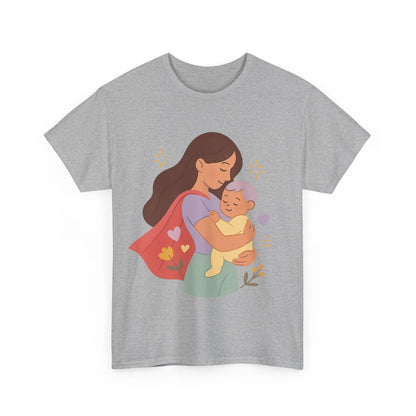 Super Mom Hug Modern Pastel Mothers Day Illustration Design