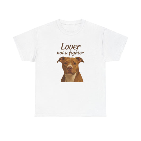 Pitbull Lover Shirt  Lover Not a Fighter Rescue Dog T-shirt