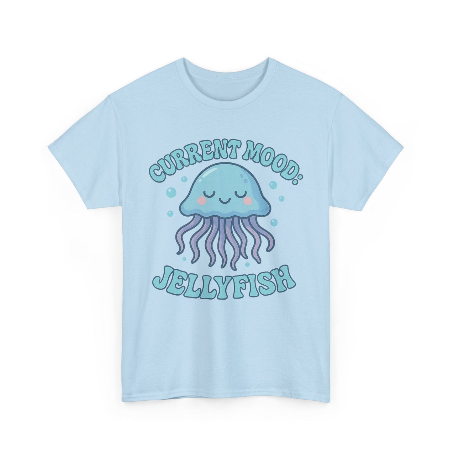 Current Mood Jellyfish Shirt  Cute Ocean Vibe Pastel Sea Animal Design