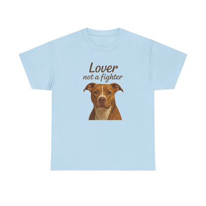 Pitbull Lover Shirt  Lover Not a Fighter Rescue Dog T-shirt