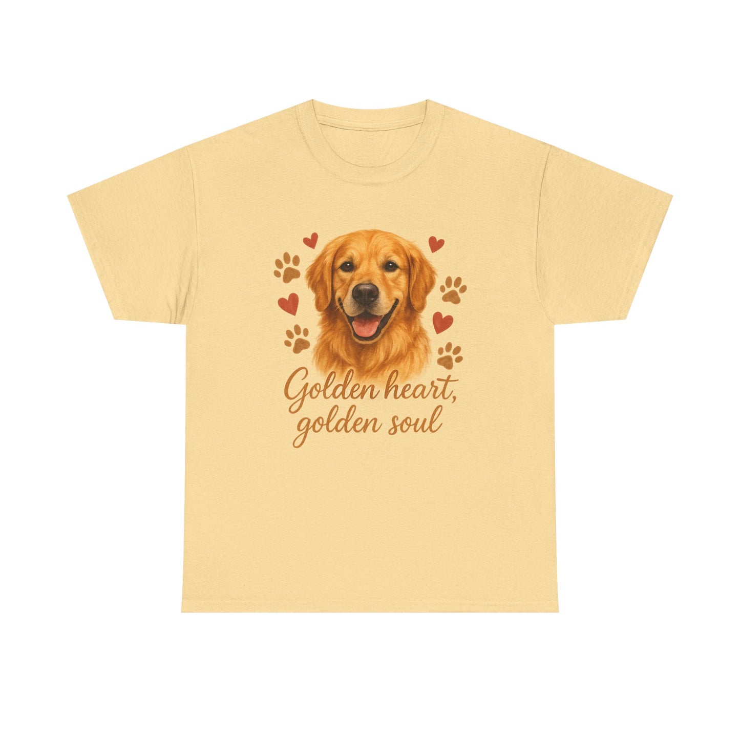 Golden Retriever Lover Shirt  Golden Heart Golden Soul Dog T-shirt