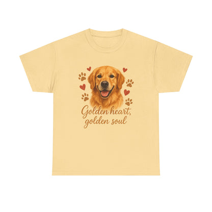 Golden Retriever Lover Shirt  Golden Heart Golden Soul Dog T-shirt