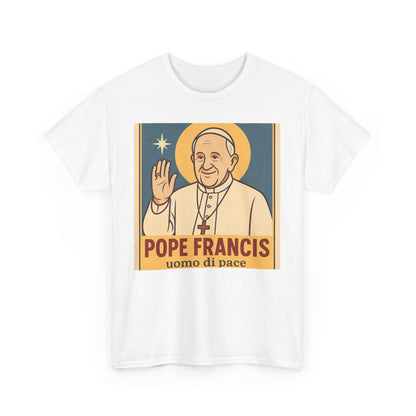 Vintage Poster Pope Francis | Uomo di Pace Retro Catholic Print