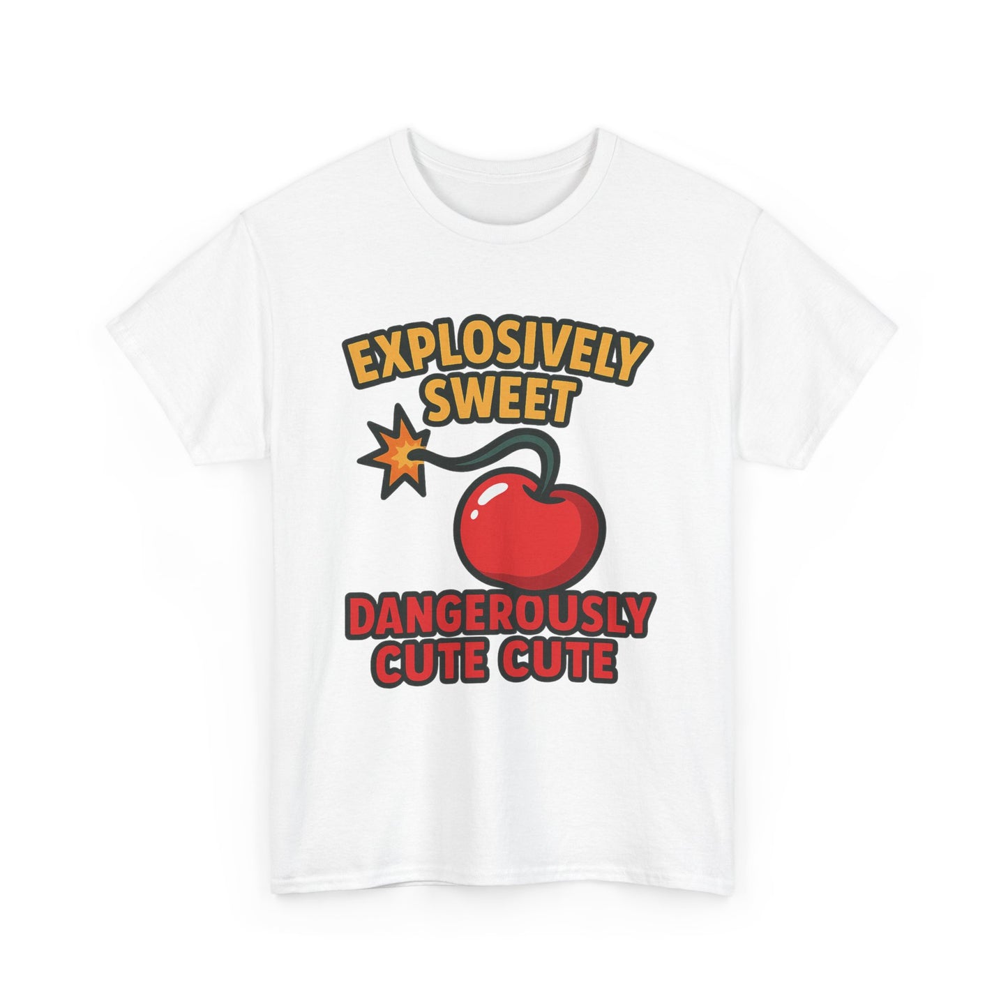 Explosively Sweet Dangerously Cute Design Art  Cherry Bomb Pop Cartoon Quote