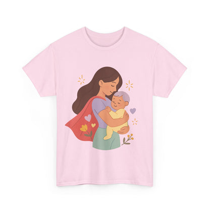 Super Mom Hug Modern Pastel Mothers Day Illustration Design