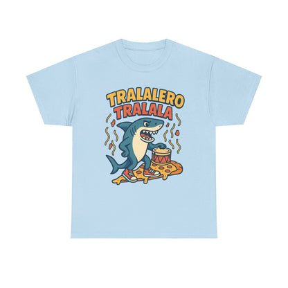 Tralalero Tralala Shark Pizza Meme Funny Italian Brainrot Cartoon Art