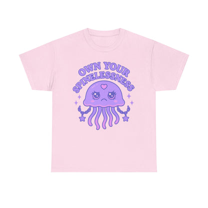 Own Your Spinelessness Fierce Kawaii Jellyfish Empowerment Shirt