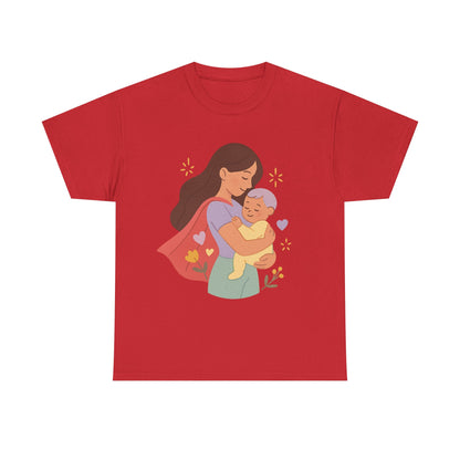 Super Mom Hug Modern Pastel Mothers Day Illustration Design