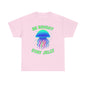 Be Bright Stay Jelly  Neon Rainbow Jellyfish Glow T-Shirt Art