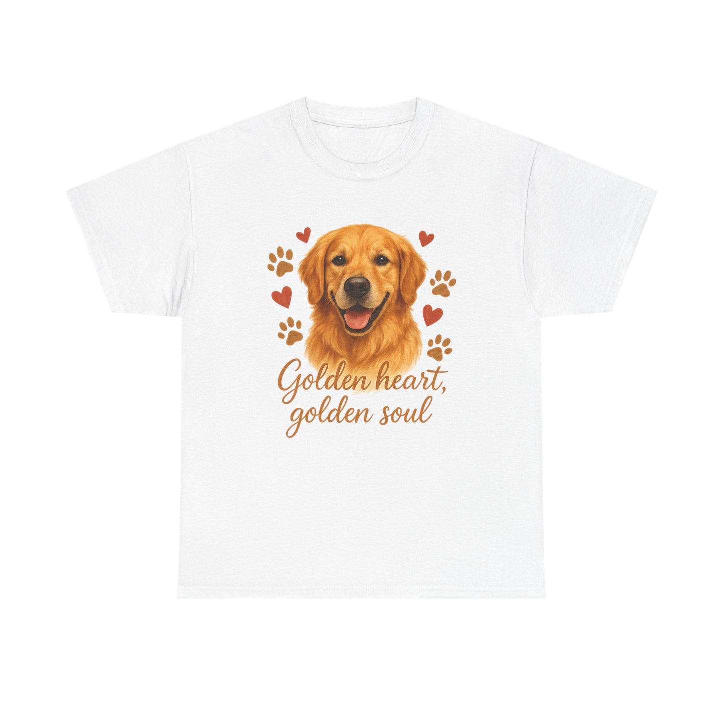 Golden Retriever Lover Shirt  Golden Heart Golden Soul Dog T-shirt