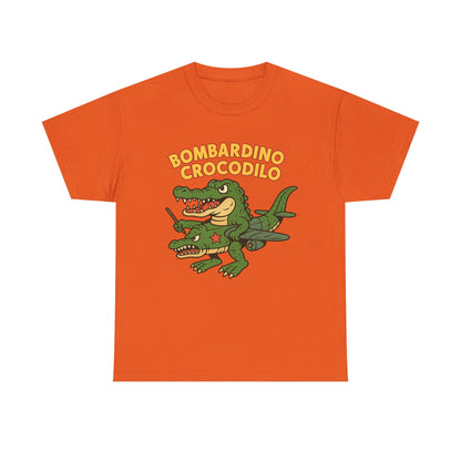 Bombardino Crocodilo Funny Italian Brainrot Meme T-Shirt Design