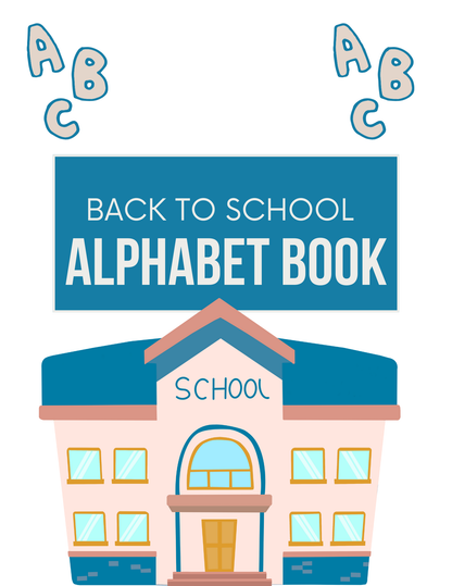 Back to School Alphabet Book Editable Canva Template for Kids Learning