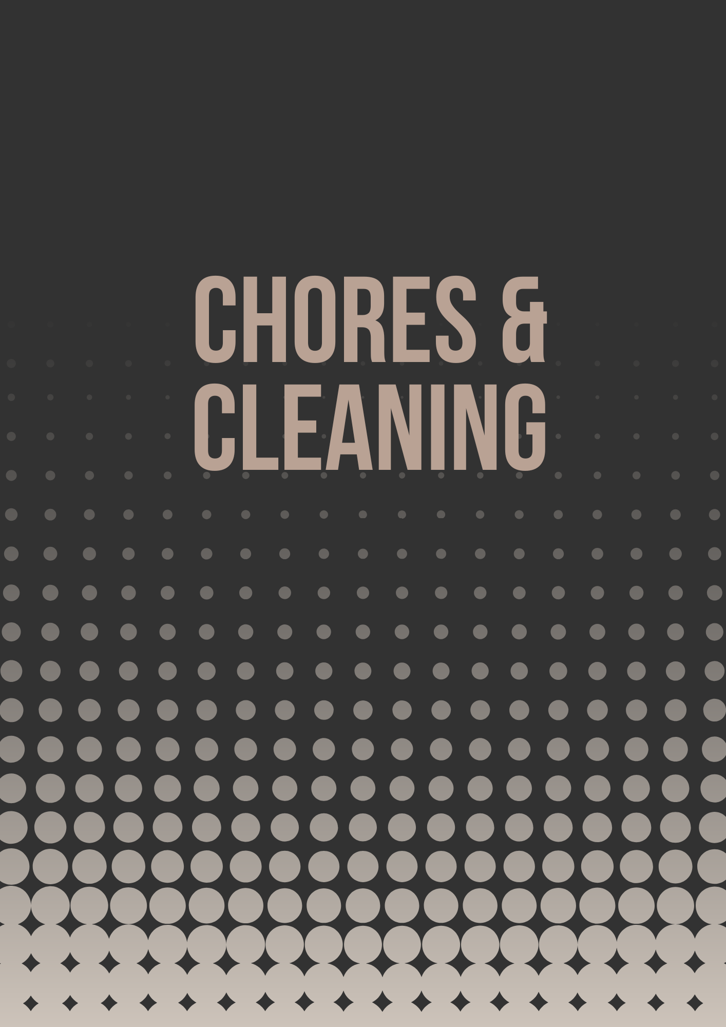 Chores Cleaning Schedule Editable Canva Template for Home Organization