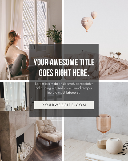 Instagram Post Templates Editable Canva Design for Social Media