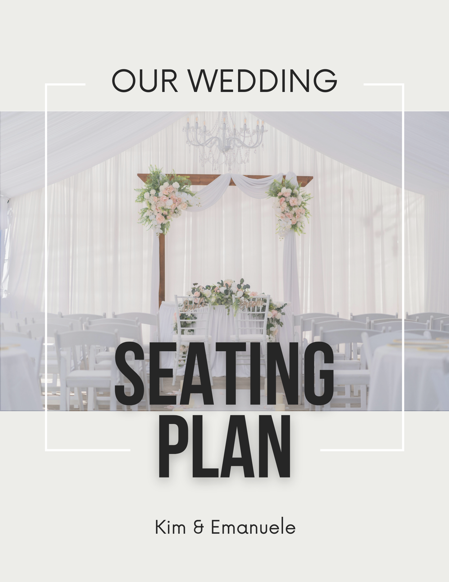 Wedding Seating Plan Editable Canva Template for Venue Layout