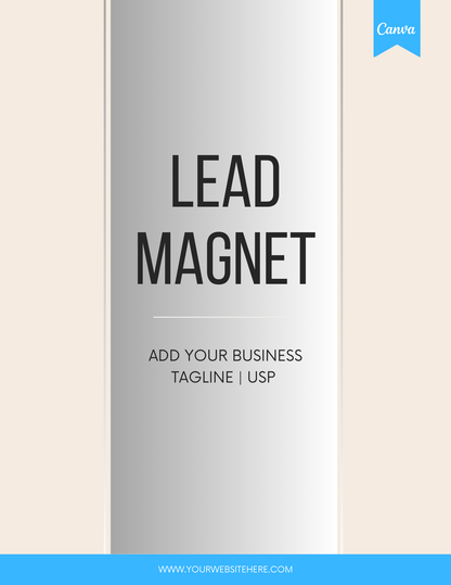 Lead Magnet Template Editable Canva Free for Email List Building