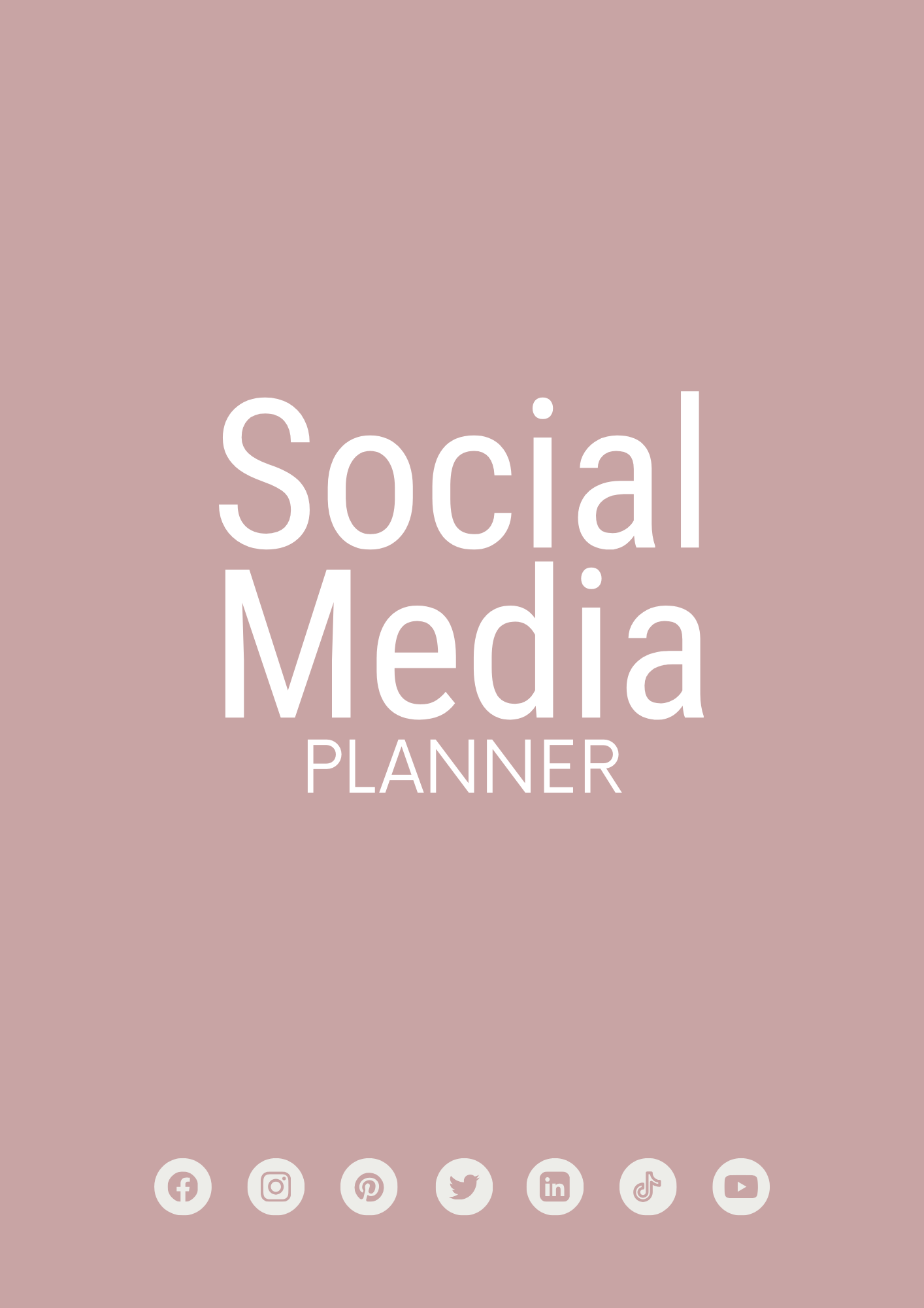 Social Media Planner 2025 – Editable Canva Template for Instagram, TikTok, Pinterest & Content Strategy