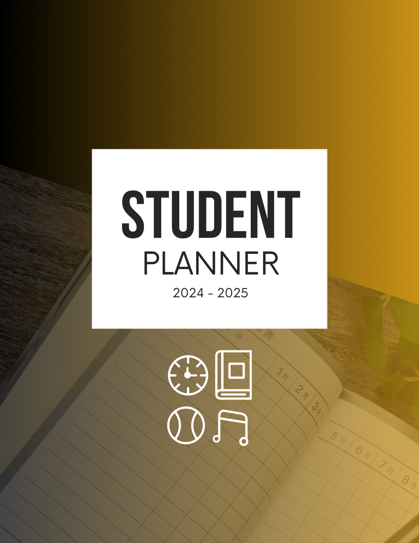 Student Academic Planner 2024-2025 Editable Canva Template School Year