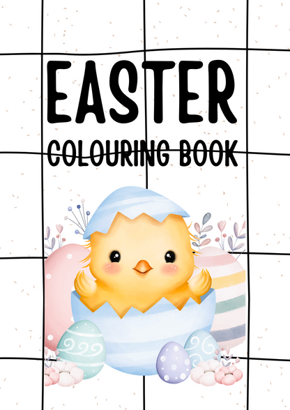 Easter Coloring Book Editable Canva Template for Kids Fun Activities