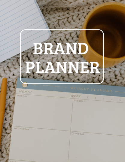 Brand Planner Editable Canva Template for Business Branding Strategy