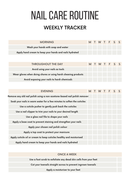 How To Use Nail Decals &amp; Nail Care Routine Tracker